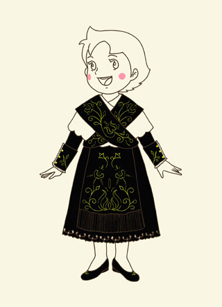 A girl from Salamanca